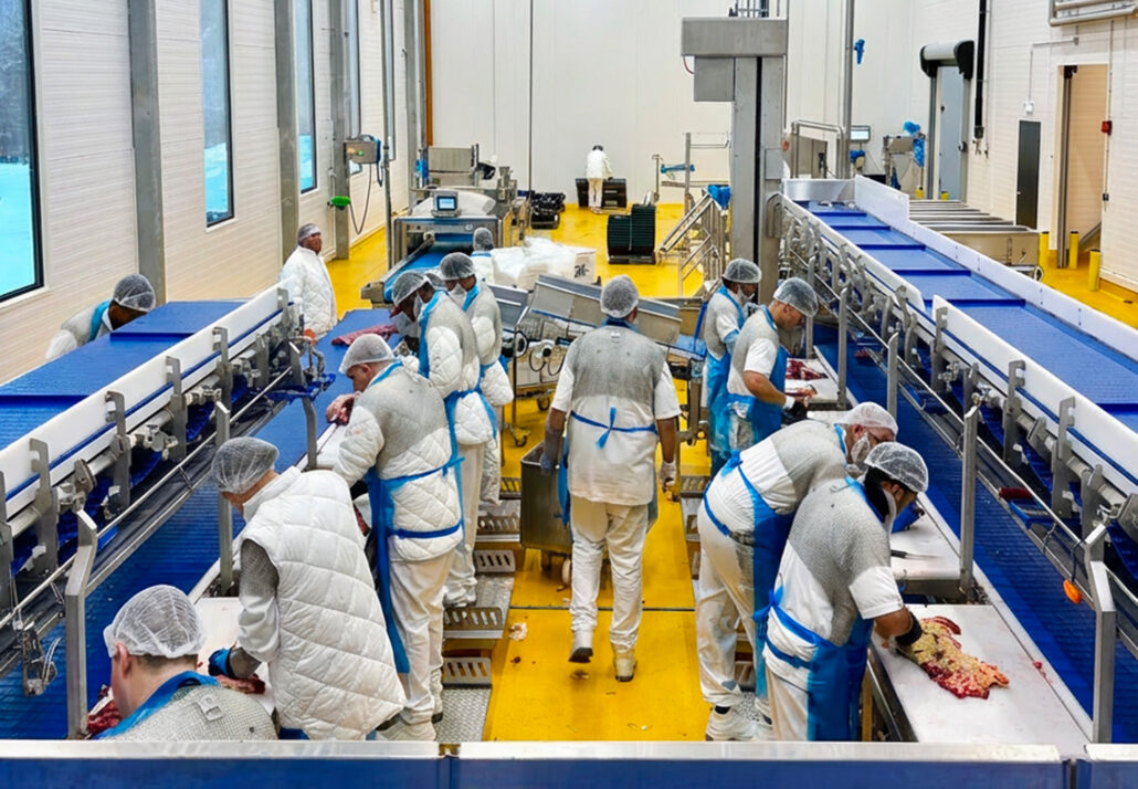 Nedskjæring av dyr i direct FOOD - Gir kontroll fra registrering av dyr til ferdig vare. Informasjon knyttes direkte til produksjon og parti, og gir sporbarhet, presis oppfølging og bedre kontroll på råvareutnyttelsen.