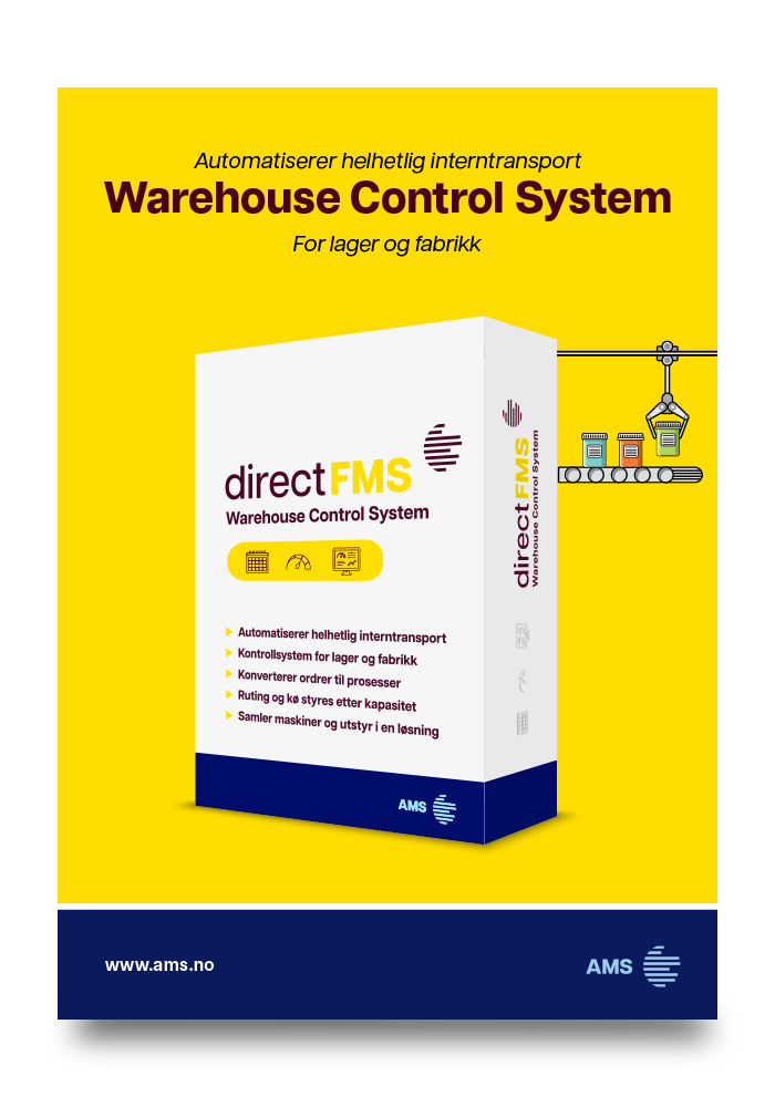 direct FMS er kontrollsystemet som sikrer sømløs interntransport og effektiv maskinkommunikasjon - Warehouse Control System for automatisert vareflyt og produksjon